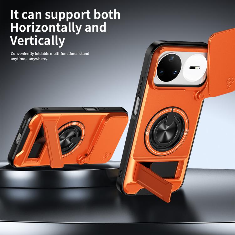 For Huawei nova 15 Pro Lens Sliding Window Multifunctional Magnetic Shockproof Phone Case