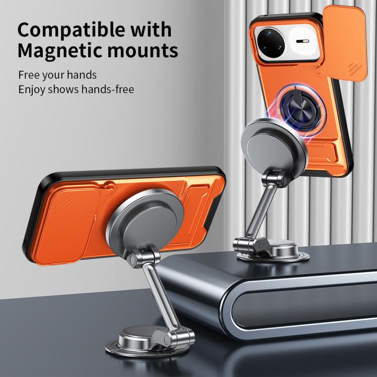 For Huawei nova 15 Pro Lens Sliding Window Multifunctional Magnetic Shockproof Phone Case