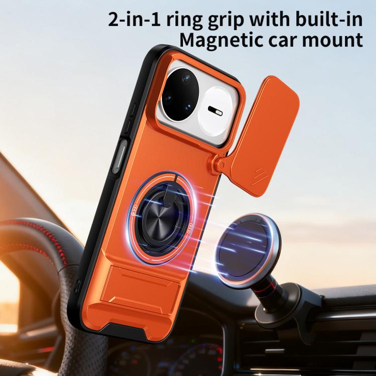 For Huawei nova 15 Pro Lens Sliding Window Multifunctional Magnetic Shockproof Phone Case