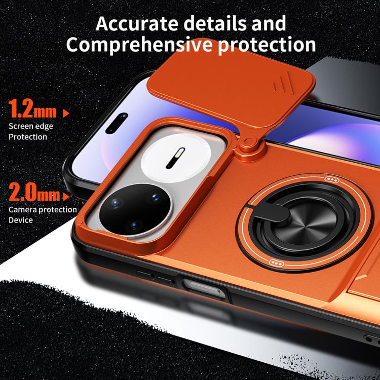 For Huawei nova 15 Pro Lens Sliding Window Multifunctional Magnetic Shockproof Phone Case