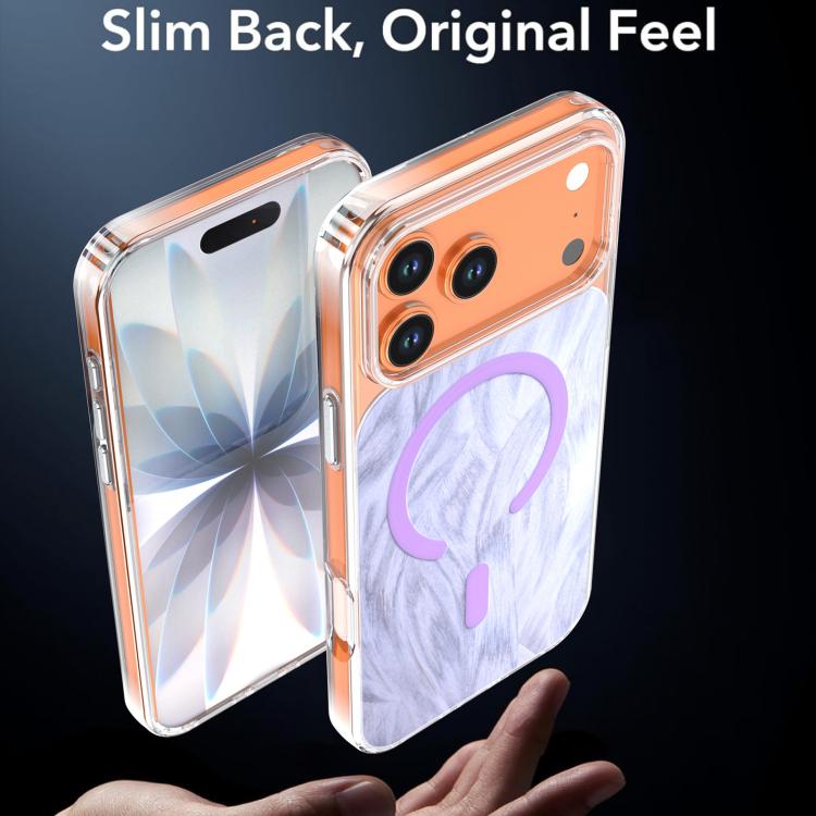 For iPhone 17 Pro Max Crystal Fox Tail Pattern Magnetic Phone Case
