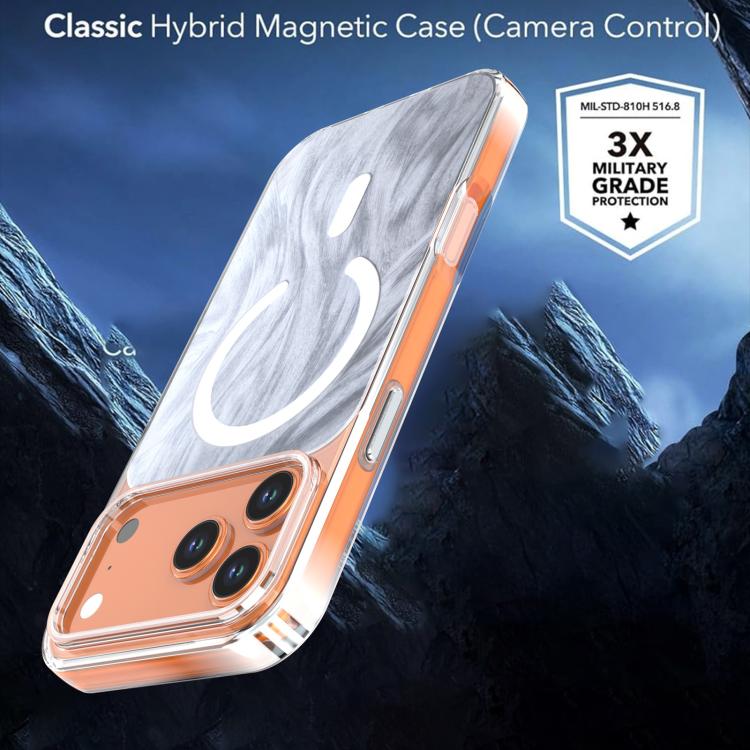For iPhone 17 Pro Crystal Fox Tail Pattern Magnetic Phone Case