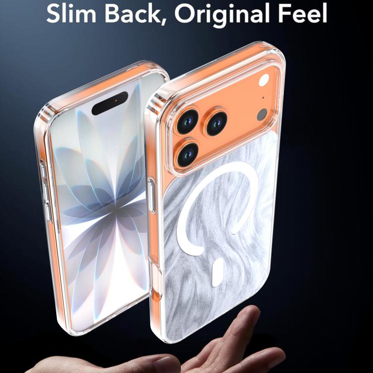 For iPhone 17 Pro Crystal Fox Tail Pattern Magnetic Phone Case