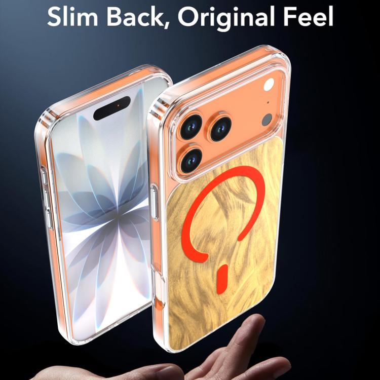 For iPhone 17 Pro Crystal Fox Tail Pattern Magnetic Phone Case