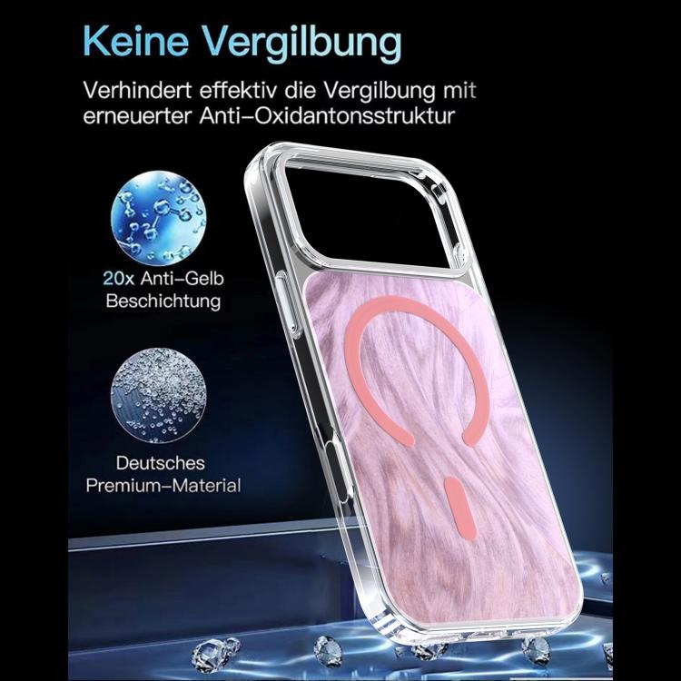 For iPhone 17 Pro Crystal Fox Tail Pattern Magnetic Phone Case