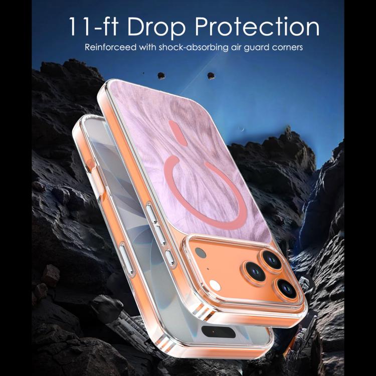 For iPhone 17 Pro Crystal Fox Tail Pattern Magnetic Phone Case