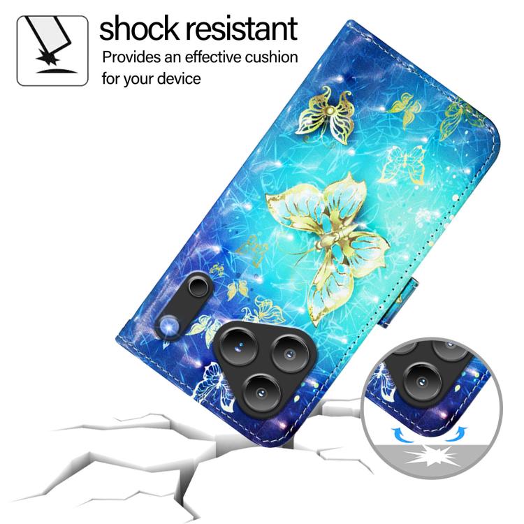 For Blackview WAVE 7C 3D Painting Horizontal Flip Leather Phone Case