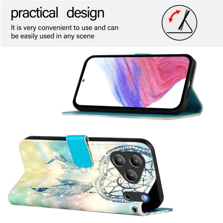 For Blackview WAVE 7C 3D Painting Horizontal Flip Leather Phone Case