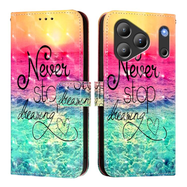 For Blackview WAVE 7C 3D Painting Horizontal Flip Leather Phone Case