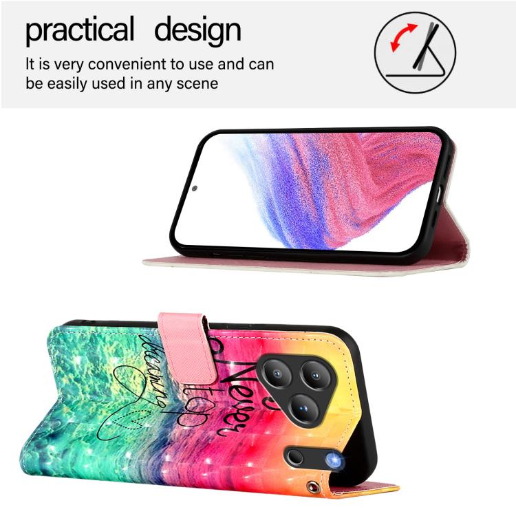 For Blackview WAVE 7C 3D Painting Horizontal Flip Leather Phone Case
