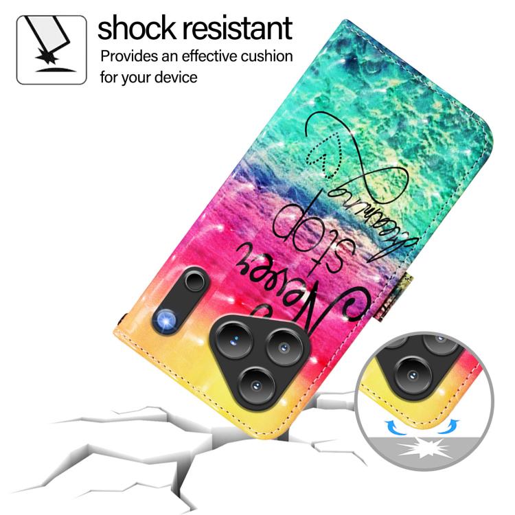 For Blackview WAVE 7C 3D Painting Horizontal Flip Leather Phone Case