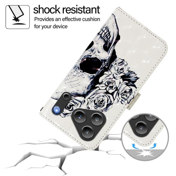 For Blackview WAVE 7C 3D Painting Horizontal Flip Leather Phone Case