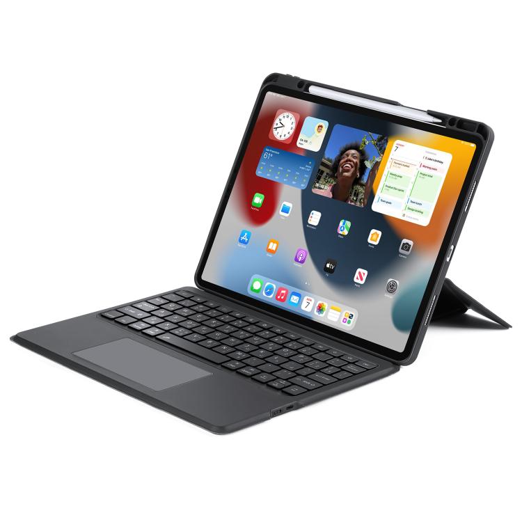 For iPad Air 13 2026 / 2025 / 2024 DUX DUCIS DK Series Arabic Layout Backlit Bluetooth Keyboard Case - Black
