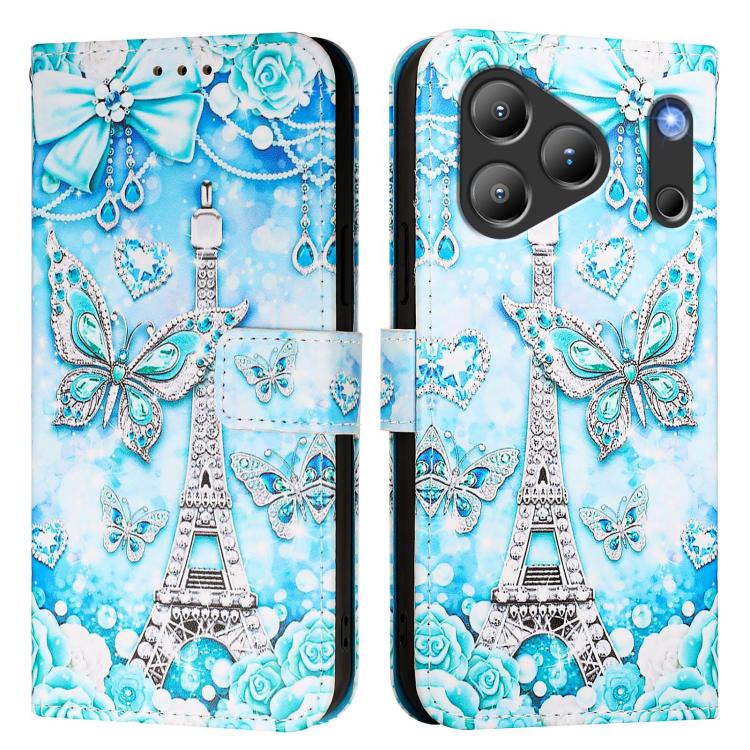 For Blackview WAVE 7C Colored Drawing Pattern Plain Weave Leather Phone Case