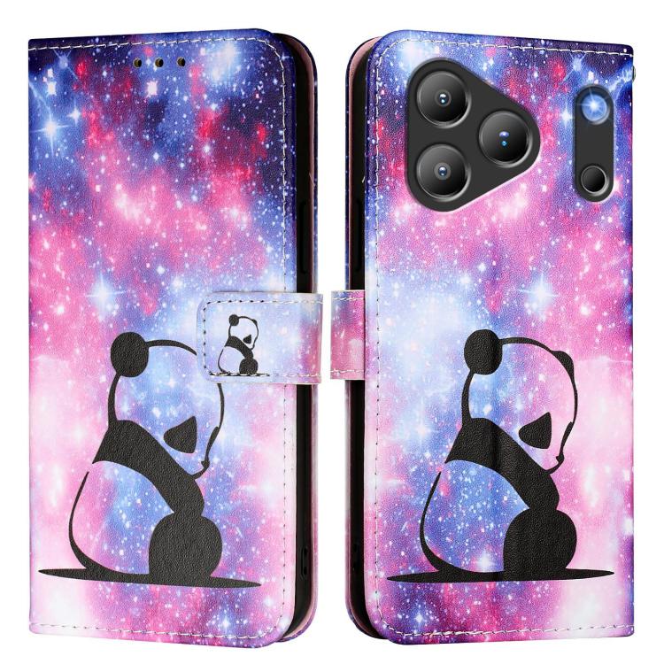For Blackview WAVE 7C Colored Drawing Pattern Plain Weave Leather Phone Case