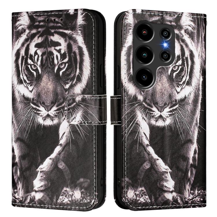 For Blackview WAVE 10 Colored Drawing Pattern Plain Weave Leather Phone Case