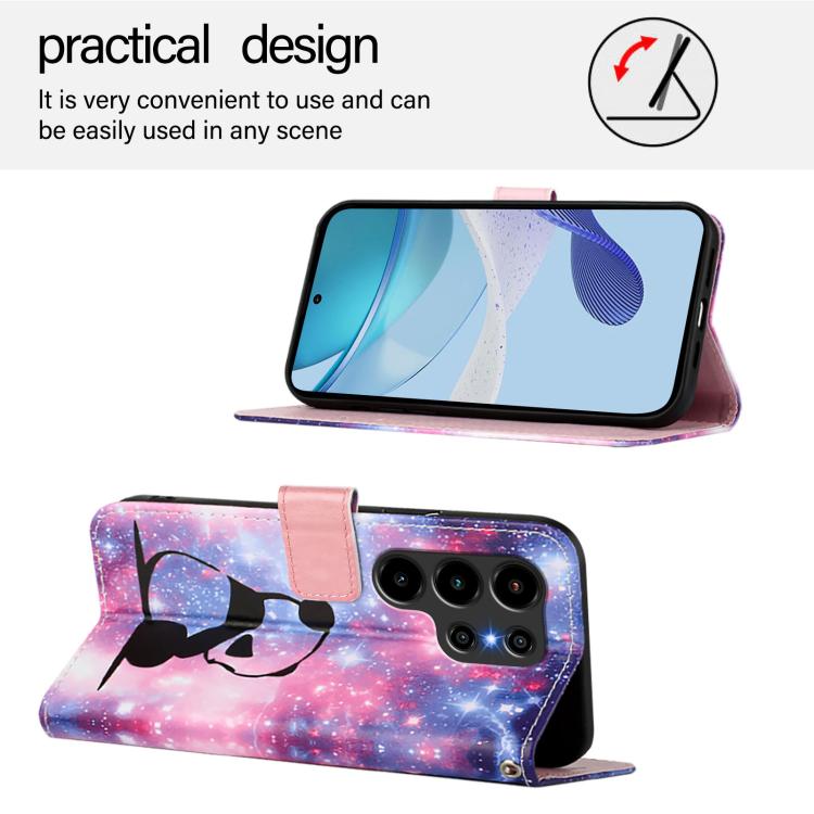 For Blackview WAVE 10 Colored Drawing Pattern Plain Weave Leather Phone Case