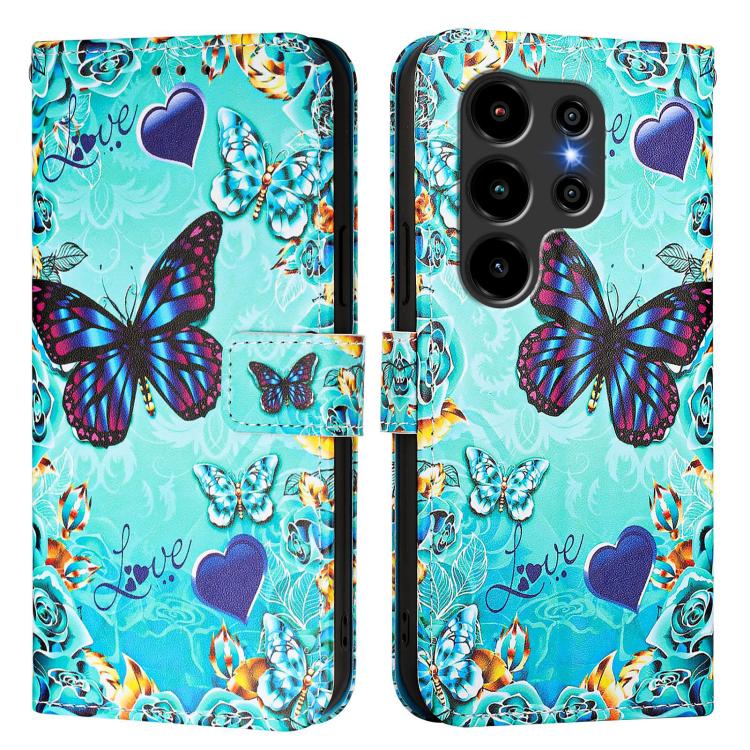 For Blackview WAVE 10 Colored Drawing Pattern Plain Weave Leather Phone Case
