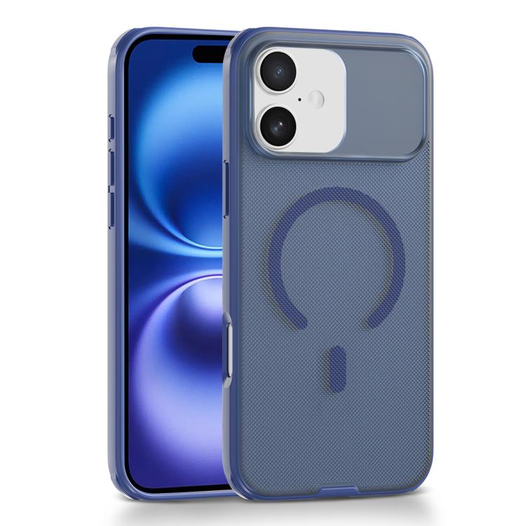 For iPhone 16 Frosted Dot Texture Magnetic Phone Case