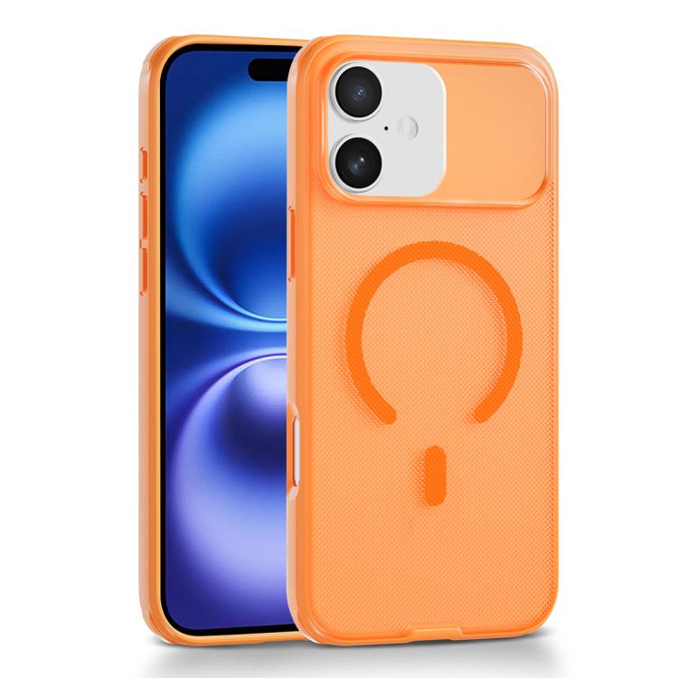 For iPhone 16 Frosted Dot Texture Magnetic Phone Case