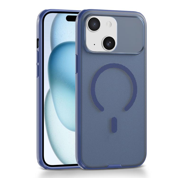 For iPhone 15 Frosted Dot Texture Magnetic Phone Case