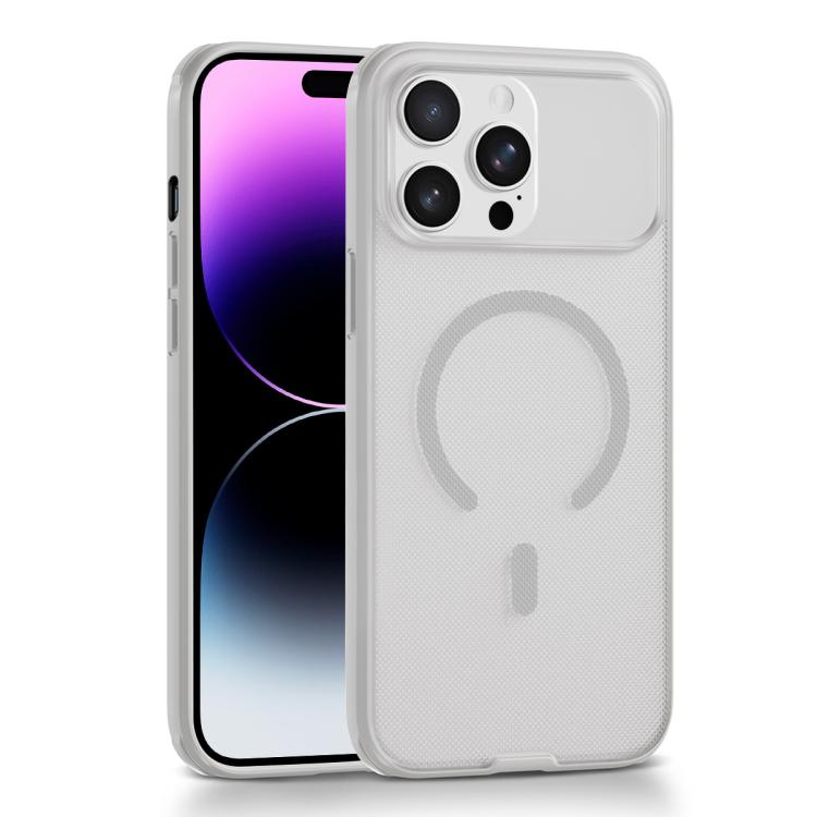 For iPhone 14 Pro Max Frosted Dot Texture Magnetic Phone Case