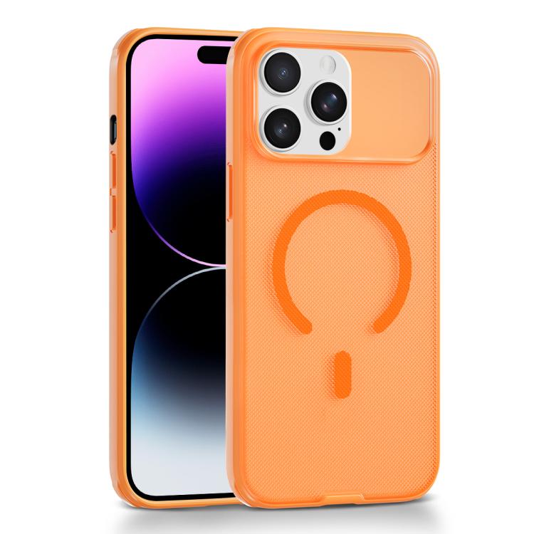 For iPhone 14 Pro Frosted Dot Texture Magnetic Phone Case