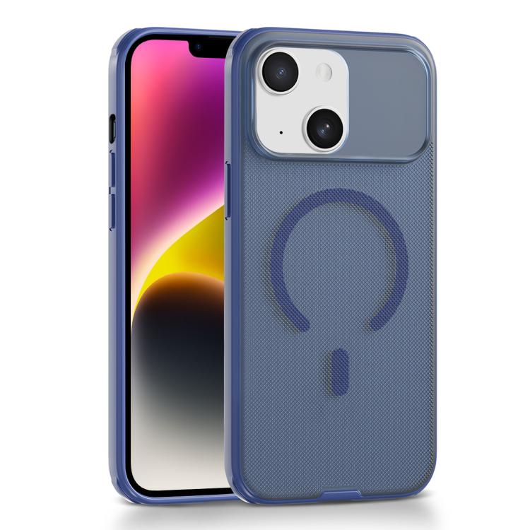 For iPhone 14 Frosted Dot Texture Magnetic Phone Case
