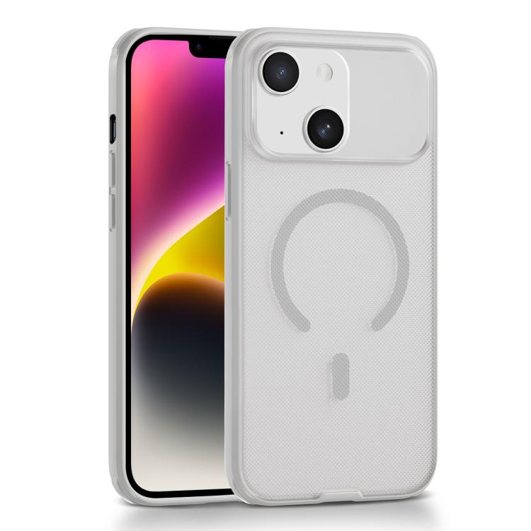 For iPhone 14 Frosted Dot Texture Magnetic Phone Case