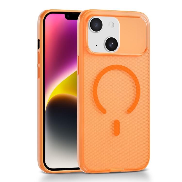 For iPhone 14 Frosted Dot Texture Magnetic Phone Case