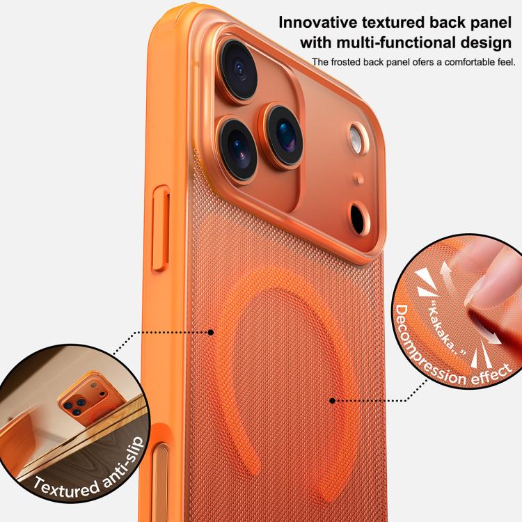 For iPhone 14 Pro Max Frosted Dot Texture Magnetic Phone Case