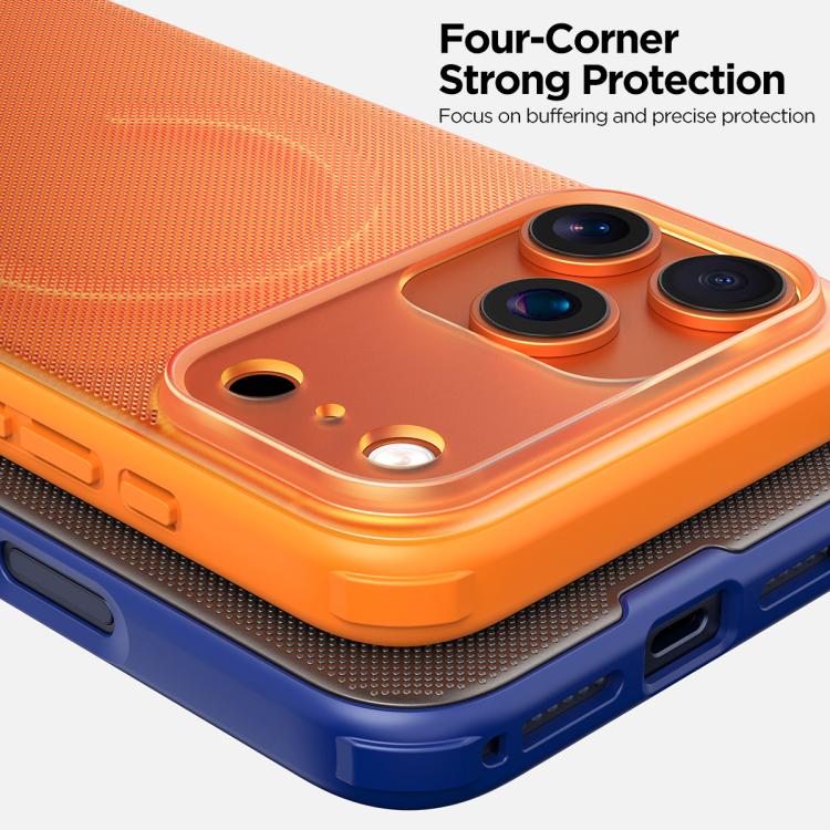For iPhone 14 Pro Frosted Dot Texture Magnetic Phone Case