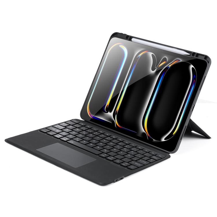 For iPad Pro 13 2025 / 2024 DUX DUCIS DK Series Spanish Layout Backlit Bluetooth Keyboard Case - Black