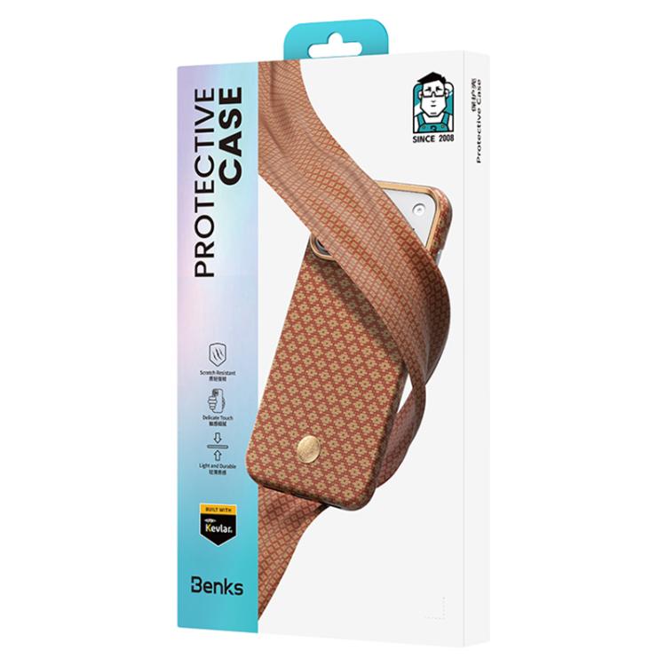 For iPhone 17 Pro Max Benks Color Shield C1 Classic Kevlar Magnetic Phone Case - Orange