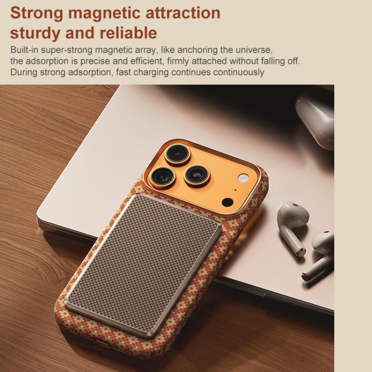 For iPhone 17 Pro Max Benks Color Shield C1 Classic Kevlar Magnetic Phone Case - Orange