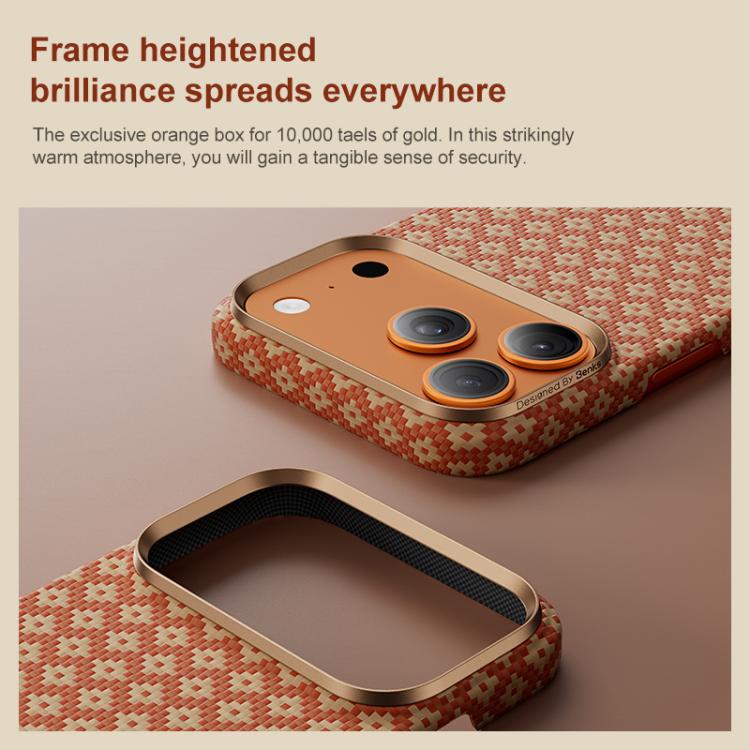 For iPhone 17 Pro Max Benks Color Shield C1 Classic Kevlar Magnetic Phone Case - Orange