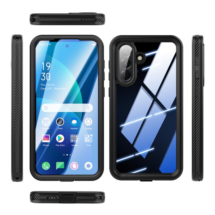 For Galaxy A57 5G RedPepper Shockproof IP68 Waterproof PC Hybrid TPU Phone Case - Black