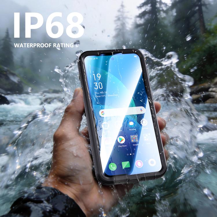 For Galaxy A57 5G RedPepper Shockproof IP68 Waterproof PC Hybrid TPU Phone Case - Black