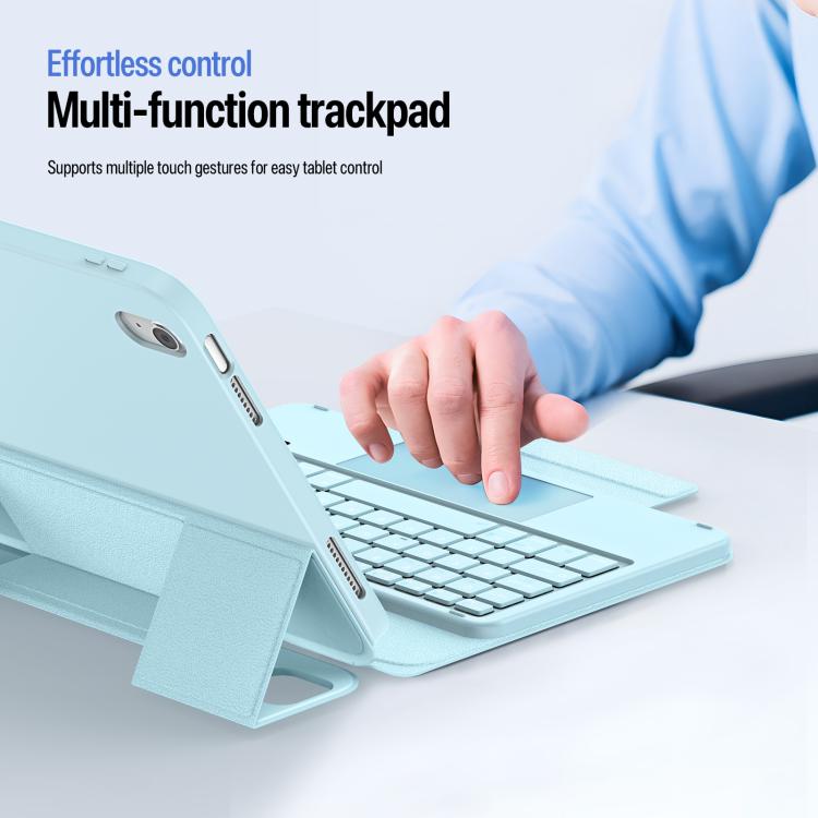 For iPad 2025 / 2022 DUX DUCIS YK Series Magnetic Wireless Keyboard Vegan Leather Tablet Case
