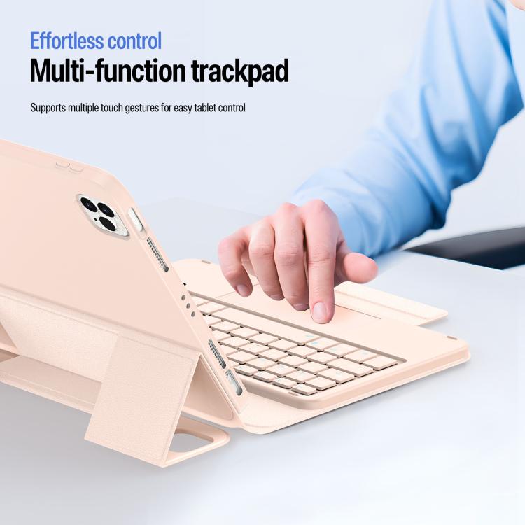For iPad Air 11 2026 / 2025 / 2024 DUX DUCIS YK Series Magnetic Wireless Keyboard Vegan Leather Tablet Case