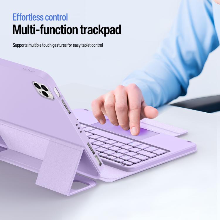 For iPad Air 11 2026 / 2025 / 2024 DUX DUCIS YK Series Magnetic Wireless Keyboard Vegan Leather Tablet Case