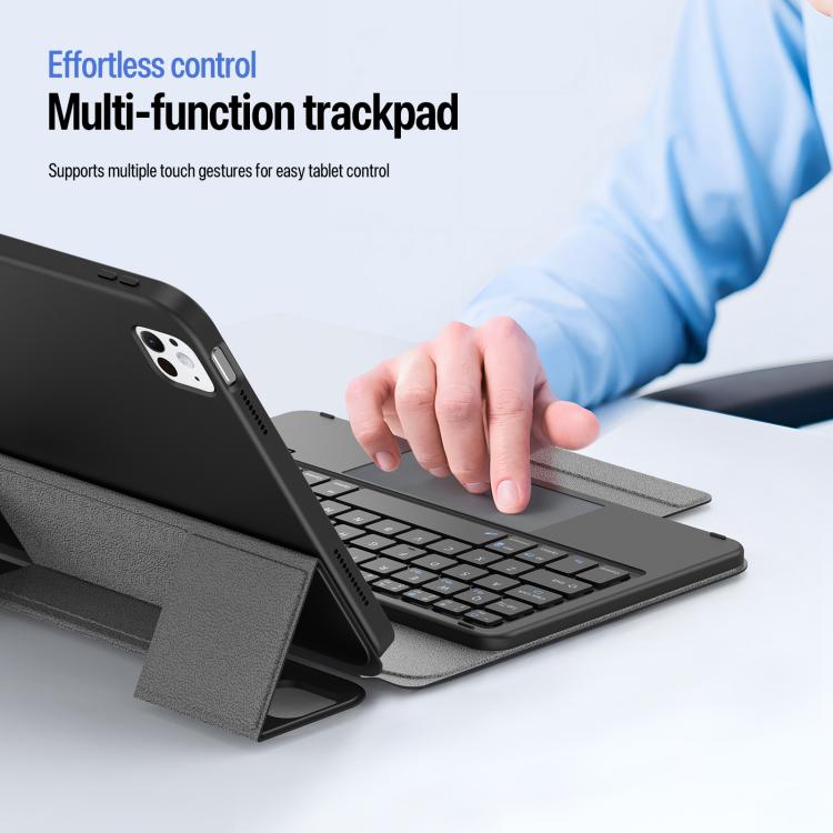 For iPad Pro 11 2025 / 2024 DUX DUCIS YK Series Magnetic Wireless Keyboard Vegan Leather Tablet Case
