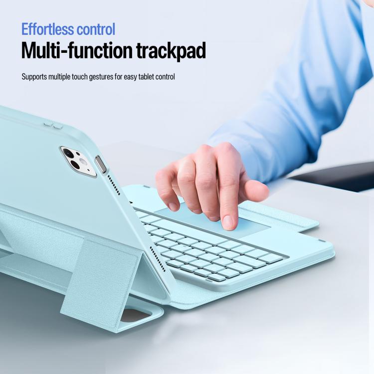 For iPad Pro 11 2025 / 2024 DUX DUCIS YK Series Magnetic Wireless Keyboard Vegan Leather Tablet Case