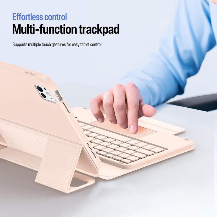 For iPad Pro 11 2025 / 2024 DUX DUCIS YK Series Magnetic Wireless Keyboard Vegan Leather Tablet Case