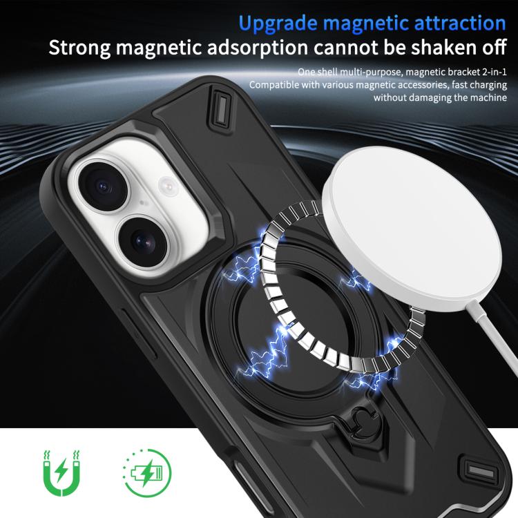 For iPhone 17 Dijia Rotating Bracket Magnetic Phone Case