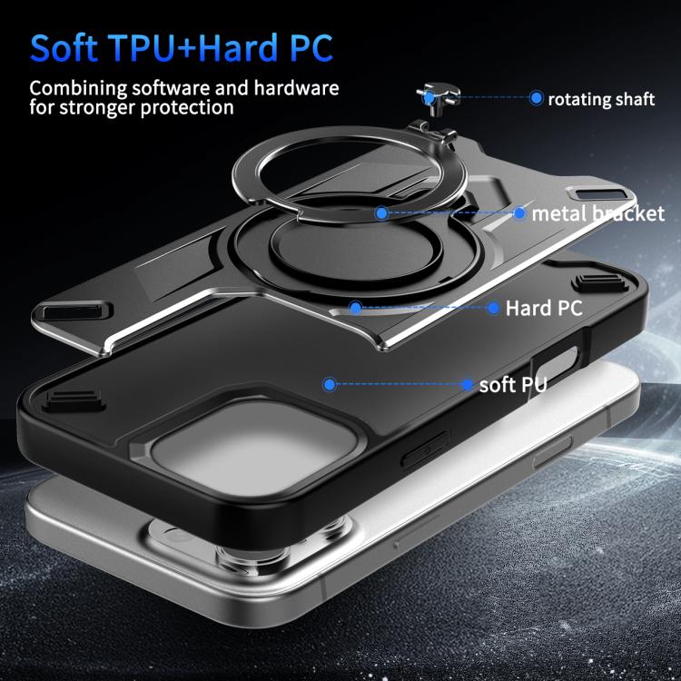 For iPhone 17 Dijia Rotating Bracket Magnetic Phone Case