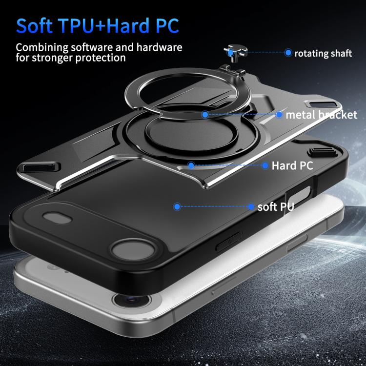 For iPhone Air Dijia Rotating Bracket Magnetic Phone Case