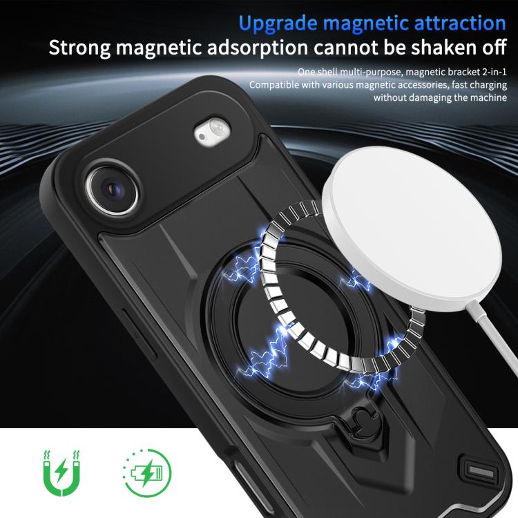 For iPhone Air Dijia Rotating Bracket Magnetic Phone Case