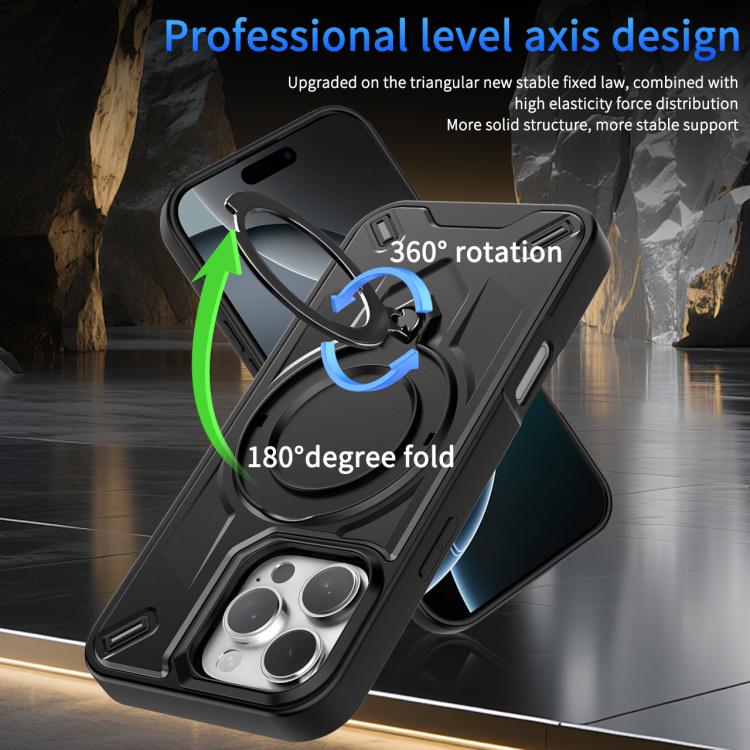 For iPhone 16 Pro Max Dijia Rotating Bracket Magnetic Phone Case