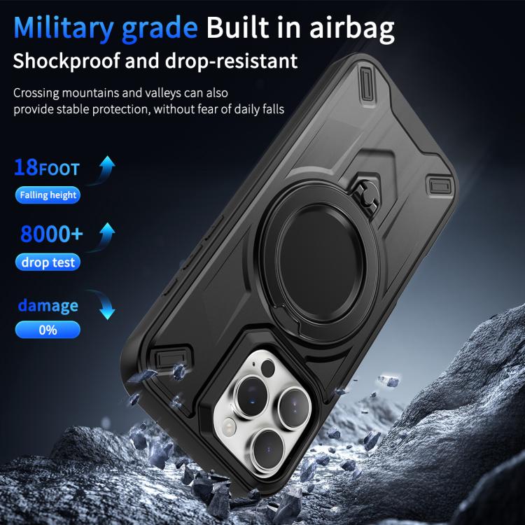 For iPhone 16 Pro Max Dijia Rotating Bracket Magnetic Phone Case